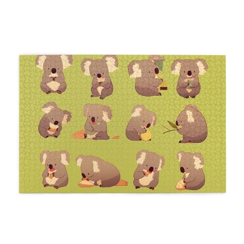 Holzpuzzle 1000 Teile WZYWHJ Lustiges Koalas-Muster für Erwachsene und Kinder, perfekt für Familienspaß, Stressabbau Holzpuzzle 1000 Teile WZYWHJ Lustiges Koalas-Muster für Erwachsene und Kinder, perfekt für Familienspaß, Stressabbau von WZYWHJ
