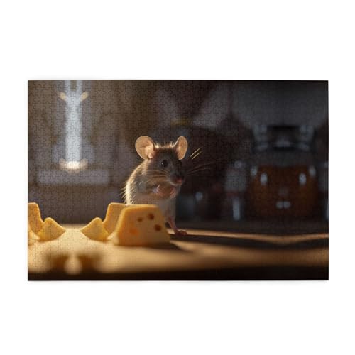 Holzpuzzle 1000 Teile WZYWHJ Mäuse gedruckt für Erwachsene und Kinder, perfekt für Familienspaß, Stressabbau Holzpuzzle 1000 Teile WZYWHJ Mäuse gedruckt für Erwachsene und Kinder, perfekt für Familienspaß, Stressabbau von WZYWHJ
