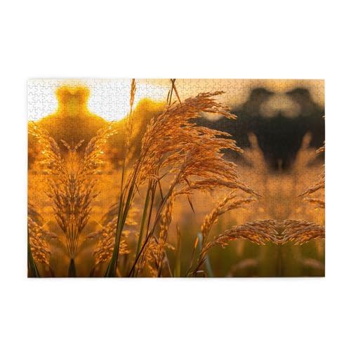 Holzpuzzle 1000 Teile WZYWHJ Oats gedruckt für Erwachsene und Kinder, perfekt für Familienspaß, Stressabbau von WZYWHJ
