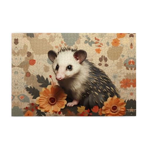 Holzpuzzle 1000 Teile WZYWHJ Opossum Muster gedruckt für Erwachsene und Kinder, perfekt für Familienspaß, Stressabbau Holzpuzzle 1000 Teile WZYWHJ Opossum Muster gedruckt für Erwachsene und Kinder, perfekt für Familienspaß, Stressabbau von WZYWHJ