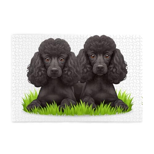 Holzpuzzle 1000 Teile WZYWHJ Pudel Hunde Muster für Erwachsene und Kinder, perfekt für Familienspaß, Stressabbau Holzpuzzle 1000 Teile WZYWHJ Pudel Hunde Muster für Erwachsene und Kinder, perfekt für Familienspaß, Stressabbau von WZYWHJ