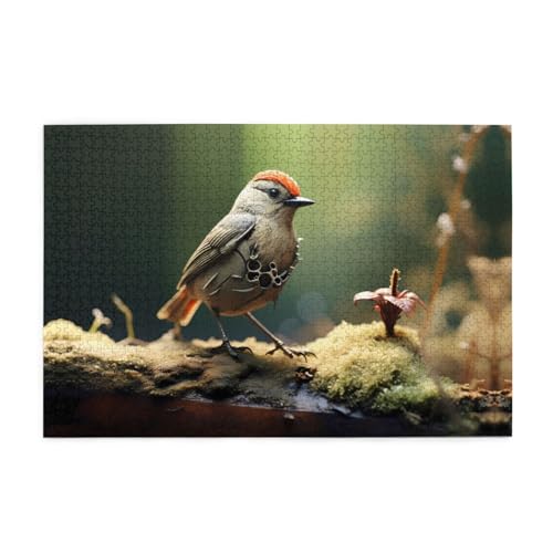 Holzpuzzle 1000 Teile WZYWHJ Raubtier kleiner sitzender Vogel gedruckt für Erwachsene und Kinder, perfekt für Familienspaß, Stressabbau Holzpuzzle 1000 Teile WZYWHJ Raubtier kleiner sitzender Vogel gedruckt für Erwachsene und Kinder, perfekt für Familienspaß, Stressabbau von WZYWHJ