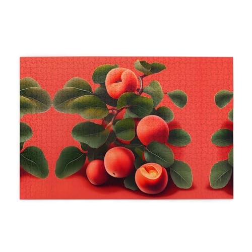 Holzpuzzle 1000 Teile WZYWHJ Rote Aprikose gedruckt für Erwachsene und Kinder, perfekt für Familienspaß, Stressabbau Holzpuzzle 1000 Teile WZYWHJ Rote Aprikose gedruckt für Erwachsene und Kinder, perfekt für Familienspaß, Stressabbau von WZYWHJ