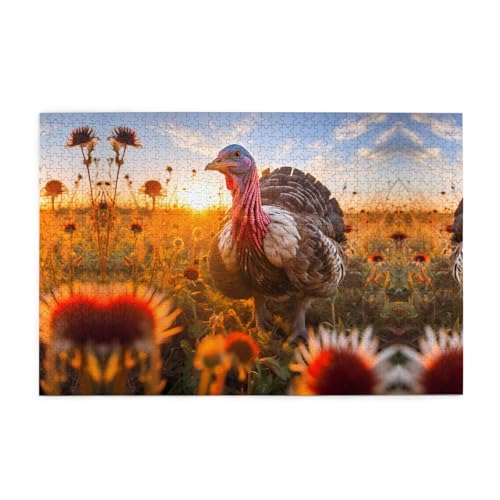 Holzpuzzle 1000 Teile WZYWHJ Rotköpfige Türkei gedruckt für Erwachsene und Kinder, perfekt für Familienspaß, Stressabbau Holzpuzzle 1000 Teile WZYWHJ Rotköpfige Türkei gedruckt für Erwachsene und Kinder, perfekt für Familienspaß, Stressabbau von WZYWHJ