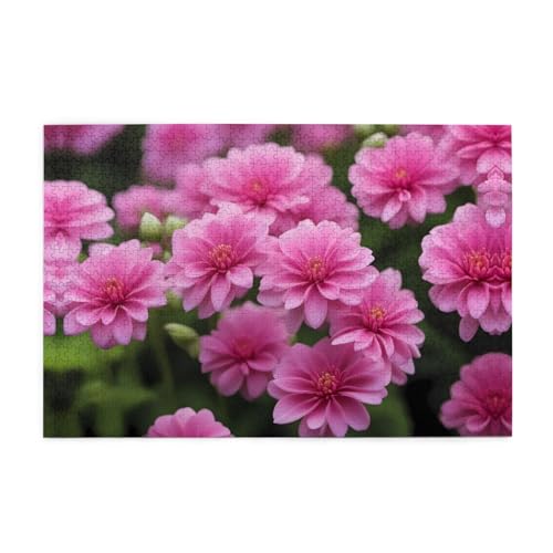Holzpuzzle 1000 Teile WZYWHJ Schöne rosa Blumen Muster für Erwachsene und Kinder, perfekt für Familienspaß, Stressabbau Holzpuzzle 1000 Teile WZYWHJ Schöne rosa Blumen Muster für Erwachsene und Kinder, perfekt für Familienspaß, Stressabbau von WZYWHJ