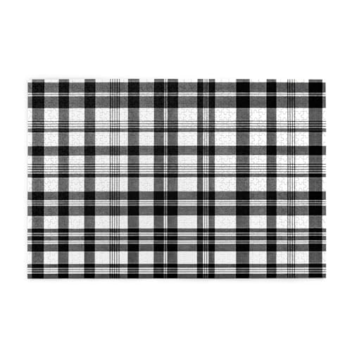 Holzpuzzle 1000 Teile WZYWHJ Schwarz und Weiß Karomuster für Erwachsene und Kinder, perfekt für Familienspaß, Stressabbau Holzpuzzle 1000 Teile WZYWHJ Schwarz und Weiß Karomuster für Erwachsene und Kinder, perfekt für Familienspaß, Stressabbau von WZYWHJ