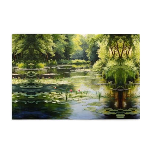 Holzpuzzle 1000 Teile WZYWHJ Seerosen im Teich gedruckt für Erwachsene und Kinder, perfekt für Familienspaß, Stressabbau Holzpuzzle 1000 Teile WZYWHJ Seerosen im Teich gedruckt für Erwachsene und Kinder, perfekt für Familienspaß, Stressabbau von WZYWHJ