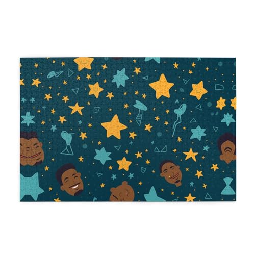 Holzpuzzle 1000 Teile WZYWHJ Sterne und Happy Fathers Day Muster für Erwachsene und Kinder, perfekt für Familienspaß, Stressabbau Holzpuzzle 1000 Teile WZYWHJ Sterne und Happy Fathers Day Muster für Erwachsene und Kinder, perfekt für Familienspaß, Stressabbau von WZYWHJ