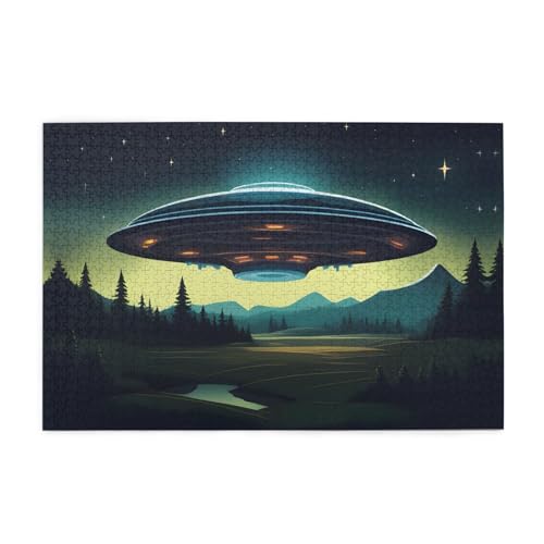 Holzpuzzle 1000 Teile WZYWHJ UFO bei Nacht Muster für Erwachsene und Kinder, perfekt für Familienspaß, Stressabbau Holzpuzzle 1000 Teile WZYWHJ UFO bei Nacht Muster für Erwachsene und Kinder, perfekt für Familienspaß, Stressabbau von WZYWHJ