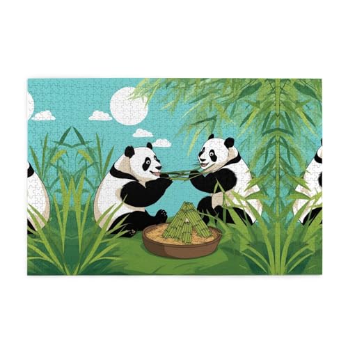 Holzpuzzle 1000 Teile WZYWHJ Zwei niedliche große Pandas Muster für Erwachsene und Kinder, perfekt für Familienspaß, Stressabbau Holzpuzzle 1000 Teile WZYWHJ Zwei niedliche große Pandas Muster für Erwachsene und Kinder, perfekt für Familienspaß, Stressabbau von WZYWHJ