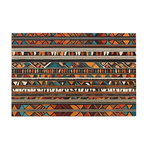 Holzpuzzle 1000 Teile WZYWHJ afrikanische Stammesmuster gedruckt für Erwachsene und Kinder, perfekt für Familienspaß, Stressabbau von WZYWHJ