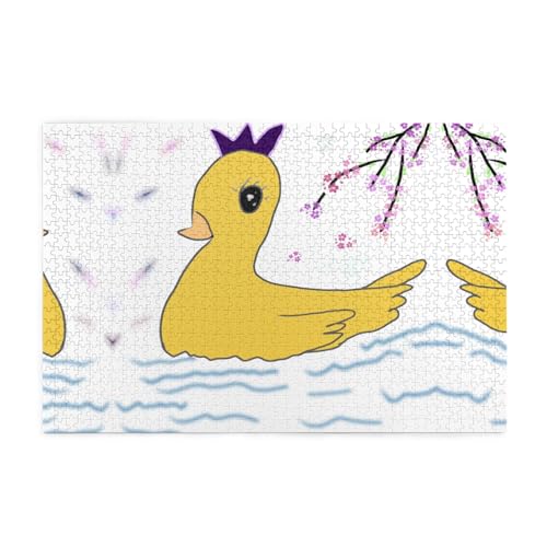 Holzpuzzle 1000 Teile WZYWHJ kleine gelbe Ente Muster für Erwachsene und Kinder, perfekt für Familienspaß, Stressabbau Holzpuzzle 1000 Teile WZYWHJ kleine gelbe Ente Muster für Erwachsene und Kinder, perfekt für Familienspaß, Stressabbau von WZYWHJ