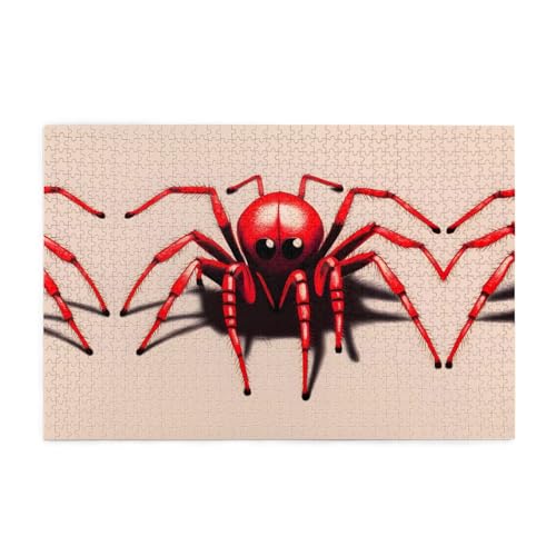 Holzpuzzle 1000 Teile WZYWHJ niedliche kleine rote Spinne gedruckt für Erwachsene und Kinder, perfekt für Familienspaß, Stressabbau Holzpuzzle 1000 Teile WZYWHJ niedliche kleine rote Spinne gedruckt für Erwachsene und Kinder, perfekt für Familienspaß, Stressabbau von WZYWHJ