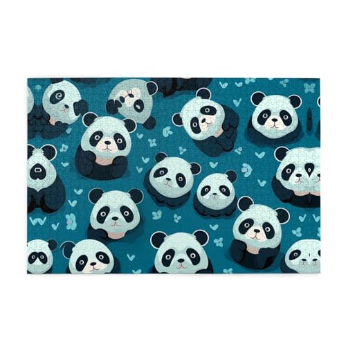 Holzpuzzle 1000 Teile WZYWHJ süßes kleines Panda-Muster für Erwachsene und Kinder, perfekt für Familienspaß, Stressabbau Holzpuzzle 1000 Teile WZYWHJ süßes kleines Panda-Muster für Erwachsene und Kinder, perfekt für Familienspaß, Stressabbau von WZYWHJ