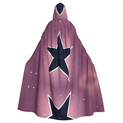 WZYWHJ Aesthetically Pleasi Pattern Aldult Cosplay Poncho Hooded Cloak for men and women Halloween Party von WZYWHJ