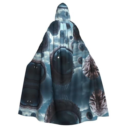 WZYWHJ Blaue Augen Prints Aldult Cosplay Poncho Kapuzenumhang für Männer und Frauen Halloween Party WZYWHJ Blaue Augen Prints Aldult Cosplay Poncho Kapuzenumhang für Männer und Frauen Halloween Party von WZYWHJ