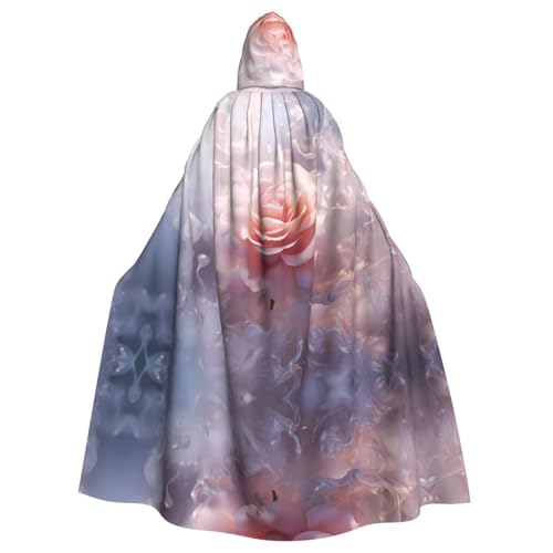 WZYWHJ Bright Roses Prints Aldult Cosplay Poncho Kapuzenumhang für Damen und Herren Halloween Party WZYWHJ Bright Roses Prints Aldult Cosplay Poncho Kapuzenumhang für Damen und Herren Halloween Party von WZYWHJ