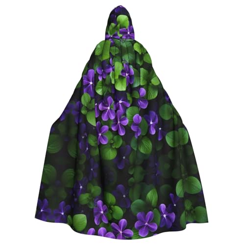 WZYWHJ Bunch of Violets Prints Aldult Cosplay Poncho Hooded Cloak for men and women Halloween Party WZYWHJ Bunch of Violets Prints Aldult Cosplay Poncho Hooded Cloak for men and women Halloween Party von WZYWHJ