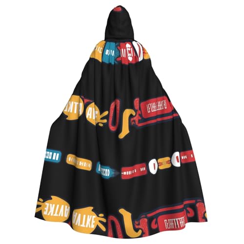 WZYWHJ Cosplay-Poncho mit Buchstabendruck, für Damen und Herren, Halloween WZYWHJ Cosplay-Poncho mit Buchstabendruck, für Damen und Herren, Halloween von WZYWHJ