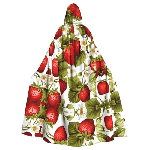 WZYWHJ Cosplay-Poncho mit Erdbeermuster, hochwertig, für Damen und Herren, Halloween WZYWHJ Cosplay-Poncho mit Erdbeermuster, hochwertig, für Damen und Herren, Halloween von WZYWHJ