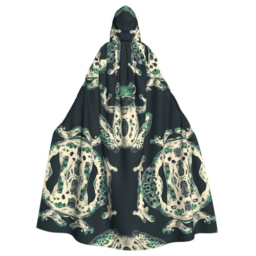 WZYWHJ Cosplay-Poncho mit Frosch-Muster, hochwertig, für Damen und Herren, Halloween WZYWHJ Cosplay-Poncho mit Frosch-Muster, hochwertig, für Damen und Herren, Halloween von WZYWHJ