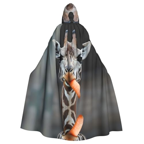 WZYWHJ Cosplay-Poncho mit Giraffen-Motiv und Karottenmuster für Damen und Herren, Halloween WZYWHJ Cosplay-Poncho mit Giraffen-Motiv und Karottenmuster für Damen und Herren, Halloween von WZYWHJ