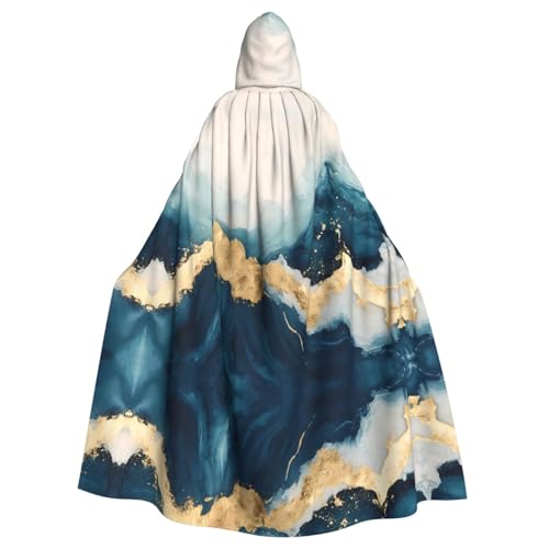 WZYWHJ Cosplay-Poncho mit Goldfolie, Motiv: Ozean mit Goldfolie, für Damen und Herren, Halloween WZYWHJ Cosplay-Poncho mit Goldfolie, Motiv: Ozean mit Goldfolie, für Damen und Herren, Halloween von WZYWHJ