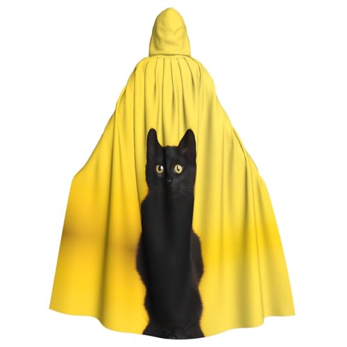 WZYWHJ Cosplay-Poncho mit Kätzchenmuster, für Damen und Herren, Halloween-Party, Schwarz WZYWHJ Cosplay-Poncho mit Kätzchenmuster, für Damen und Herren, Halloween-Party, Schwarz von WZYWHJ