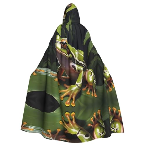 WZYWHJ Cosplay-Poncho mit Kapuze, Motiv: Blitz in Baumfrosch-Optik, Aldult Qualität, für Damen und Herren WZYWHJ Cosplay-Poncho mit Kapuze, Motiv: Blitz in Baumfrosch-Optik, Aldult Qualität, für Damen und Herren von WZYWHJ