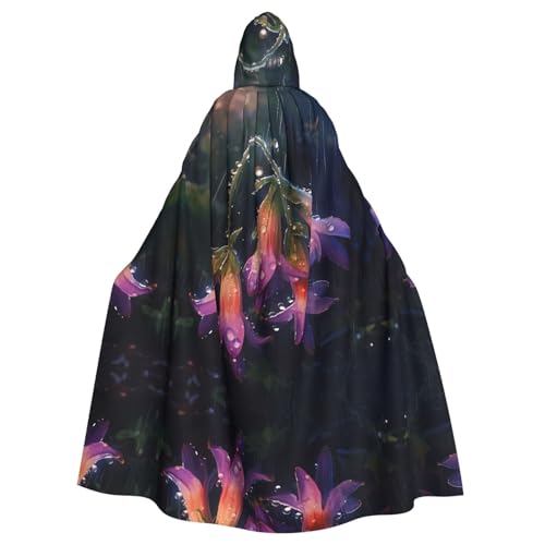 WZYWHJ Cosplay-Poncho mit Kapuze, Motiv: Maiglöckchen im Regen, für Damen und Herren, Halloween-Party von WZYWHJ
