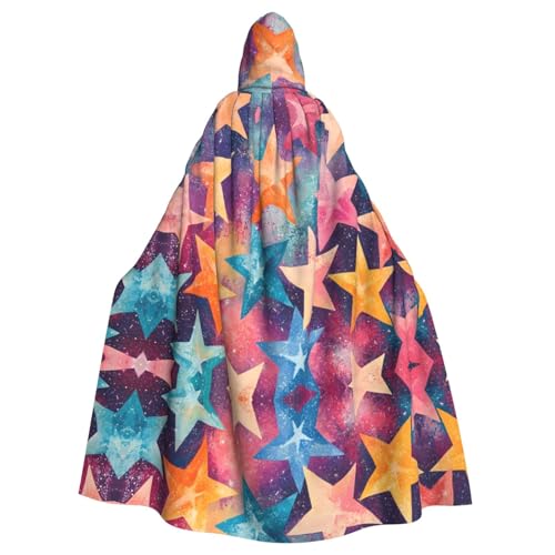 WZYWHJ Cosplay-Poncho mit Kapuze, Motiv: Sterne im Weltraum, für Damen und Herren, Halloween WZYWHJ Cosplay-Poncho mit Kapuze, Motiv: Sterne im Weltraum, für Damen und Herren, Halloween von WZYWHJ