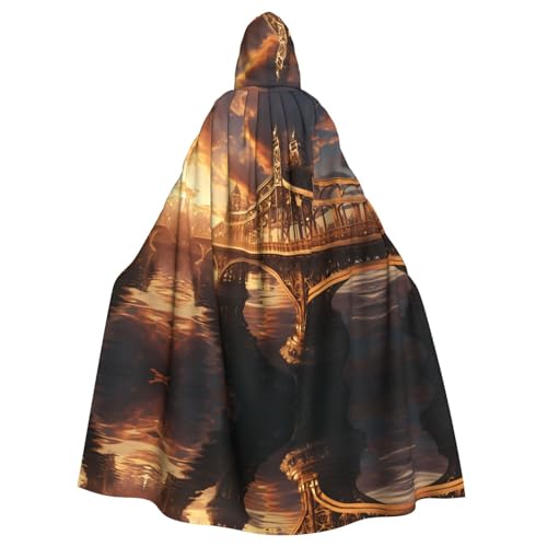 WZYWHJ Cosplay-Poncho mit Kapuze, Motiv: The Towering Bridge, bedruckt, für Damen und Herren, Halloween-Party WZYWHJ Cosplay-Poncho mit Kapuze, Motiv: The Towering Bridge, bedruckt, für Damen und Herren, Halloween-Party von WZYWHJ