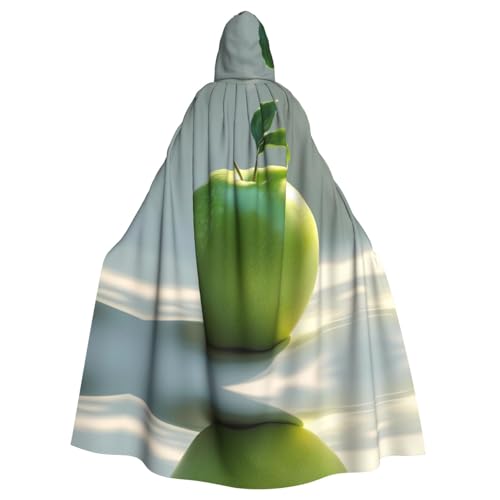 WZYWHJ Cosplay-Poncho mit Kapuze, Motiv: grüner Apfel, Aldult Qualität, für Damen und Herren, Halloween WZYWHJ Cosplay-Poncho mit Kapuze, Motiv: grüner Apfel, Aldult Qualität, für Damen und Herren, Halloween von WZYWHJ