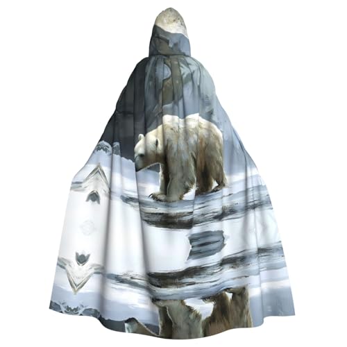 WZYWHJ Cosplay Poncho mit Kapuze, Motiv: nasser Eisbär, Aldult Qualität, für Damen und Herren, Halloween WZYWHJ Cosplay Poncho mit Kapuze, Motiv: nasser Eisbär, Aldult Qualität, für Damen und Herren, Halloween von WZYWHJ