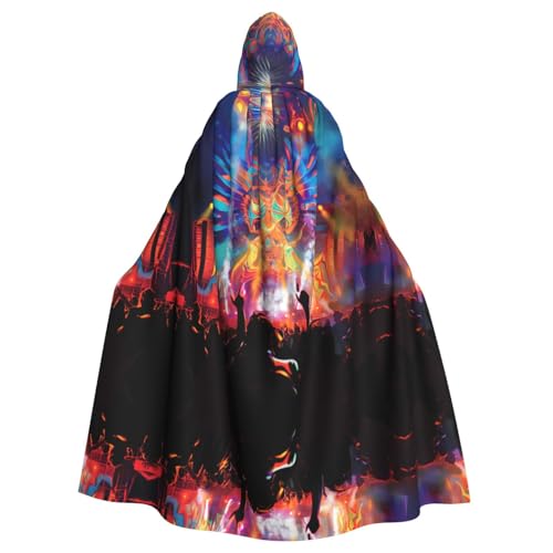 WZYWHJ Cosplay-Poncho mit Kapuze, für Damen und Herren, Musik-Festivaldrucke, Aldult Qualität WZYWHJ Cosplay-Poncho mit Kapuze, für Damen und Herren, Musik-Festivaldrucke, Aldult Qualität von WZYWHJ