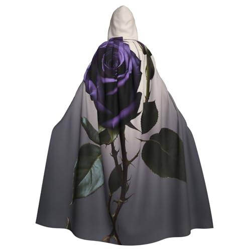 WZYWHJ Cosplay-Poncho mit Kapuze, für Damen und Herren, Schwarz / Violett von WZYWHJ