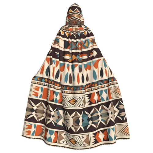 WZYWHJ Cosplay-Poncho mit Kapuze für Damen und Herren, Motiv: Indianer Glauben, Aldult von WZYWHJ