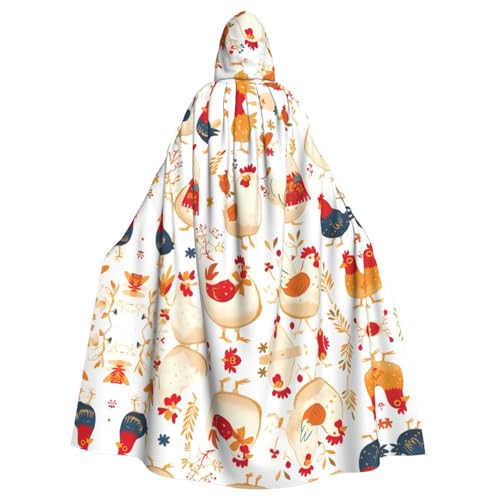 WZYWHJ Cosplay-Poncho mit Kapuze für Damen und Herren, Motiv: Mutter Huhn und Küken, Halloween-Party WZYWHJ Cosplay-Poncho mit Kapuze für Damen und Herren, Motiv: Mutter Huhn und Küken, Halloween-Party von WZYWHJ