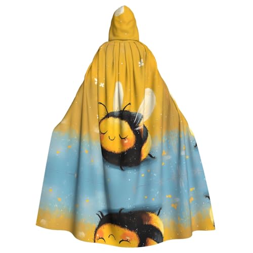 WZYWHJ Cosplay-Poncho mit Kapuze für Damen und Herren, Motiv: mollige kleine Biene, Aldult WZYWHJ Cosplay-Poncho mit Kapuze für Damen und Herren, Motiv: mollige kleine Biene, Aldult von WZYWHJ