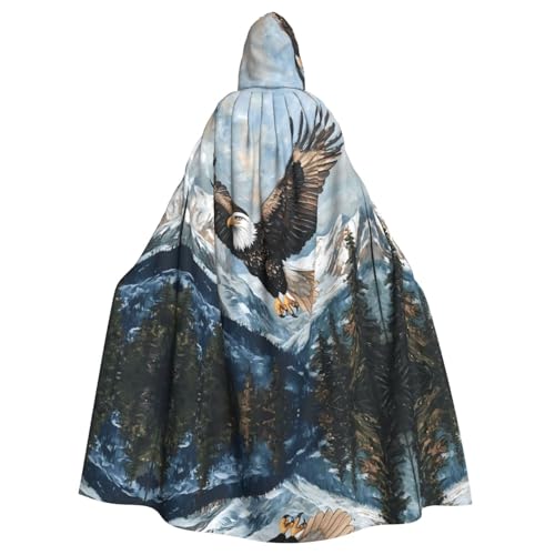 WZYWHJ Cosplay Poncho mit Kapuze und Adlermuster, Aldult Qualität, für Damen und Herren, Halloween von WZYWHJ