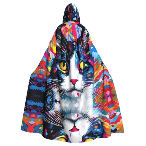 WZYWHJ Cosplay-Poncho mit Katzenmotiv, für Damen und Herren, Halloween-Party WZYWHJ Cosplay-Poncho mit Katzenmotiv, für Damen und Herren, Halloween-Party von WZYWHJ