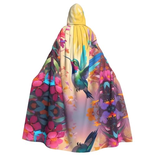 WZYWHJ Cosplay-Poncho mit Kolibri-Aufdruck, für Damen und Herren, Halloween-Party WZYWHJ Cosplay-Poncho mit Kolibri-Aufdruck, für Damen und Herren, Halloween-Party von WZYWHJ
