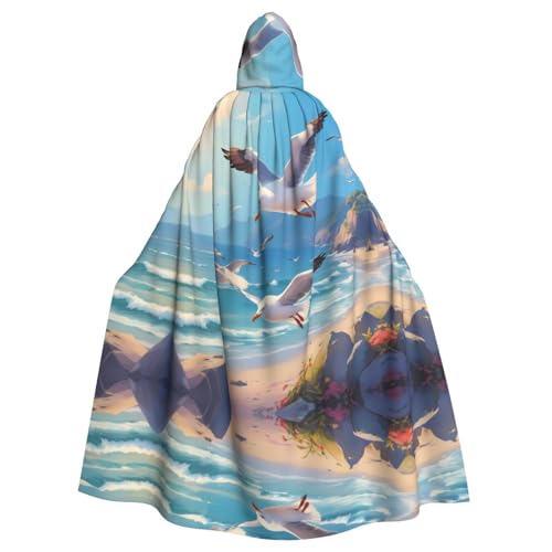 WZYWHJ Cosplay-Poncho mit Möwen-Motiv, hochwertig, für Damen und Herren, Halloween WZYWHJ Cosplay-Poncho mit Möwen-Motiv, hochwertig, für Damen und Herren, Halloween von WZYWHJ