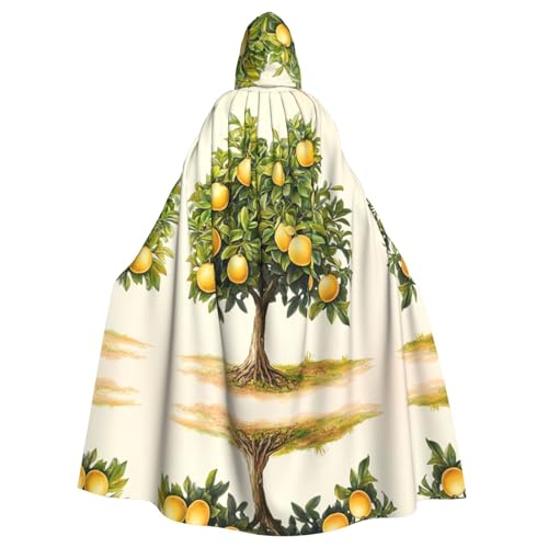 WZYWHJ Cosplay-Poncho mit Obstbäumen-Muster, hochwertig, für Damen und Herren, Halloween von WZYWHJ