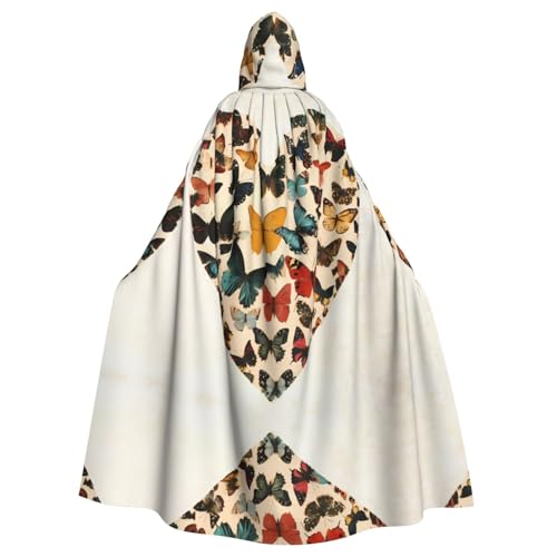 WZYWHJ Cosplay-Poncho mit Schmetterlings-Herz-Muster, Aldult Qualität, Umhang mit Kapuze für Damen und Herren WZYWHJ Cosplay-Poncho mit Schmetterlings-Herz-Muster, Aldult Qualität, Umhang mit Kapuze für Damen und Herren von WZYWHJ