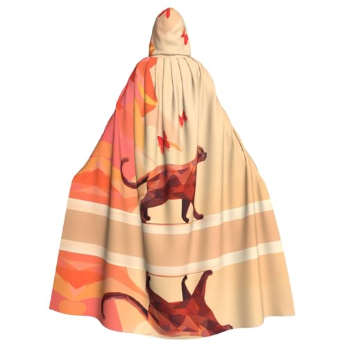 WZYWHJ Cosplay-Poncho mit Schmetterlings- und Katzendrucken, für Damen und Herren, Halloween-Party WZYWHJ Cosplay-Poncho mit Schmetterlings- und Katzendrucken, für Damen und Herren, Halloween-Party von WZYWHJ