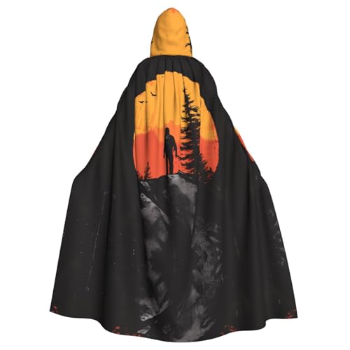 WZYWHJ Cosplay-Poncho mit Silhouettenmuster, Aldult Qualität, Umhang mit Kapuze, für Damen und Herren WZYWHJ Cosplay-Poncho mit Silhouettenmuster, Aldult Qualität, Umhang mit Kapuze, für Damen und Herren von WZYWHJ
