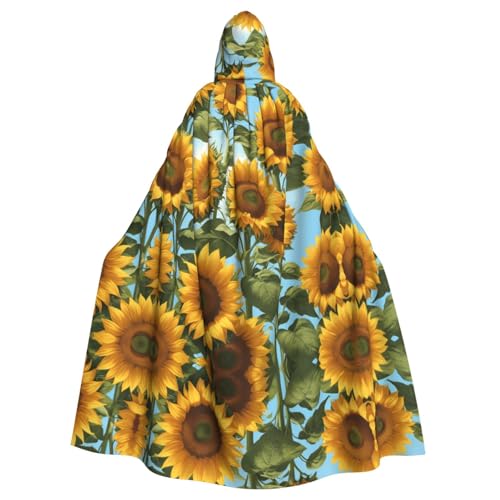 WZYWHJ Cosplay-Poncho mit Sonnenblumen-Muster, für Damen und Herren, Halloween-Party WZYWHJ Cosplay-Poncho mit Sonnenblumen-Muster, für Damen und Herren, Halloween-Party von WZYWHJ
