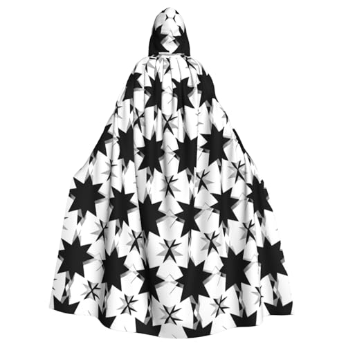 WZYWHJ Cosplay-Poncho mit Sternensortiermuster für Damen und Herren, Halloween-Party von WZYWHJ