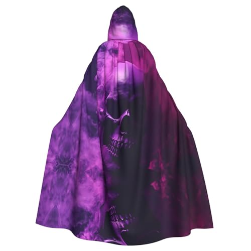 WZYWHJ Cosplay Poncho mit Totenkopf in Rauch, für Damen und Herren, Halloween-Party WZYWHJ Cosplay Poncho mit Totenkopf in Rauch, für Damen und Herren, Halloween-Party von WZYWHJ